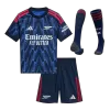 Kid's Arsenal Away Soccer Jersey Kit(Jersey+Shorts+Socks) 2025/26 Blue - gojersey