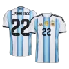 L.MARTÍNEZ #22 Argentina Home Soccer Jersey World Cup 2026 Blue&White - gojersey
