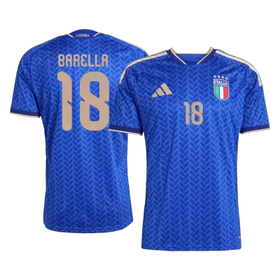 BARELLA #18 Italy Home Soccer Jersey World Cup 2026 Blue - gojersey