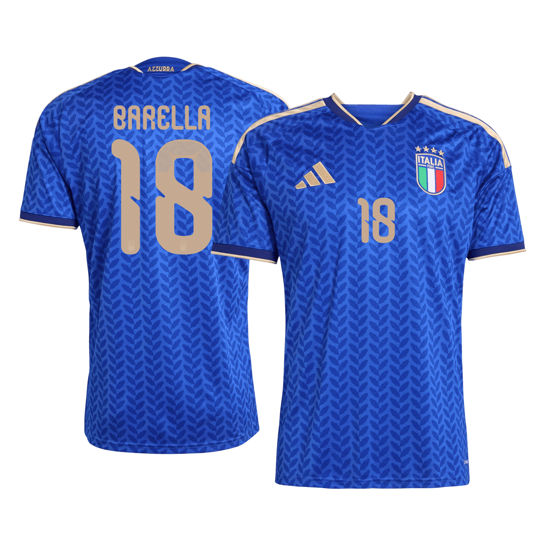 BARELLA #18 Italy Home Soccer Jersey World Cup 2026 Blue - gojersey
