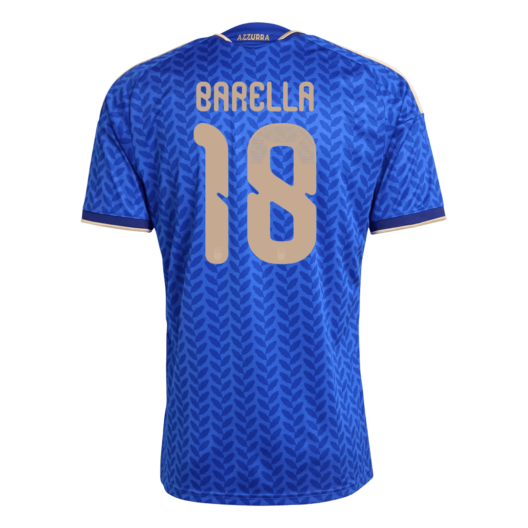 BARELLA #18 Italy Home Soccer Jersey World Cup 2026 Blue - gojersey