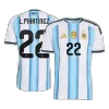 Argentina L.MARTÍNEZ #22 Home Soccer Jersey Authentic 2026 - gojersey