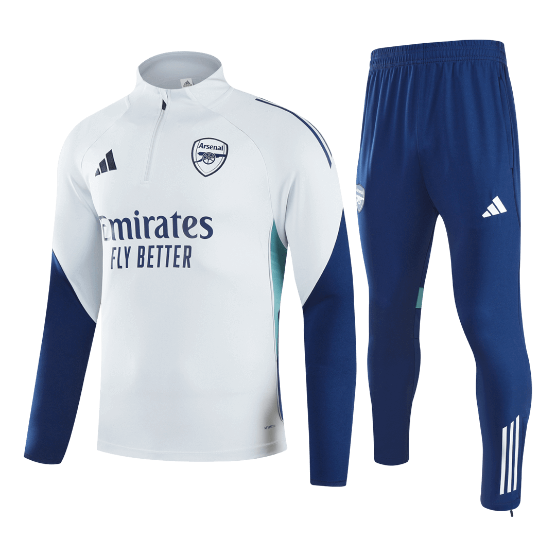 Arsenal Sweatshirt Kit 2025/26 - White (Top+Pants) - gojersey