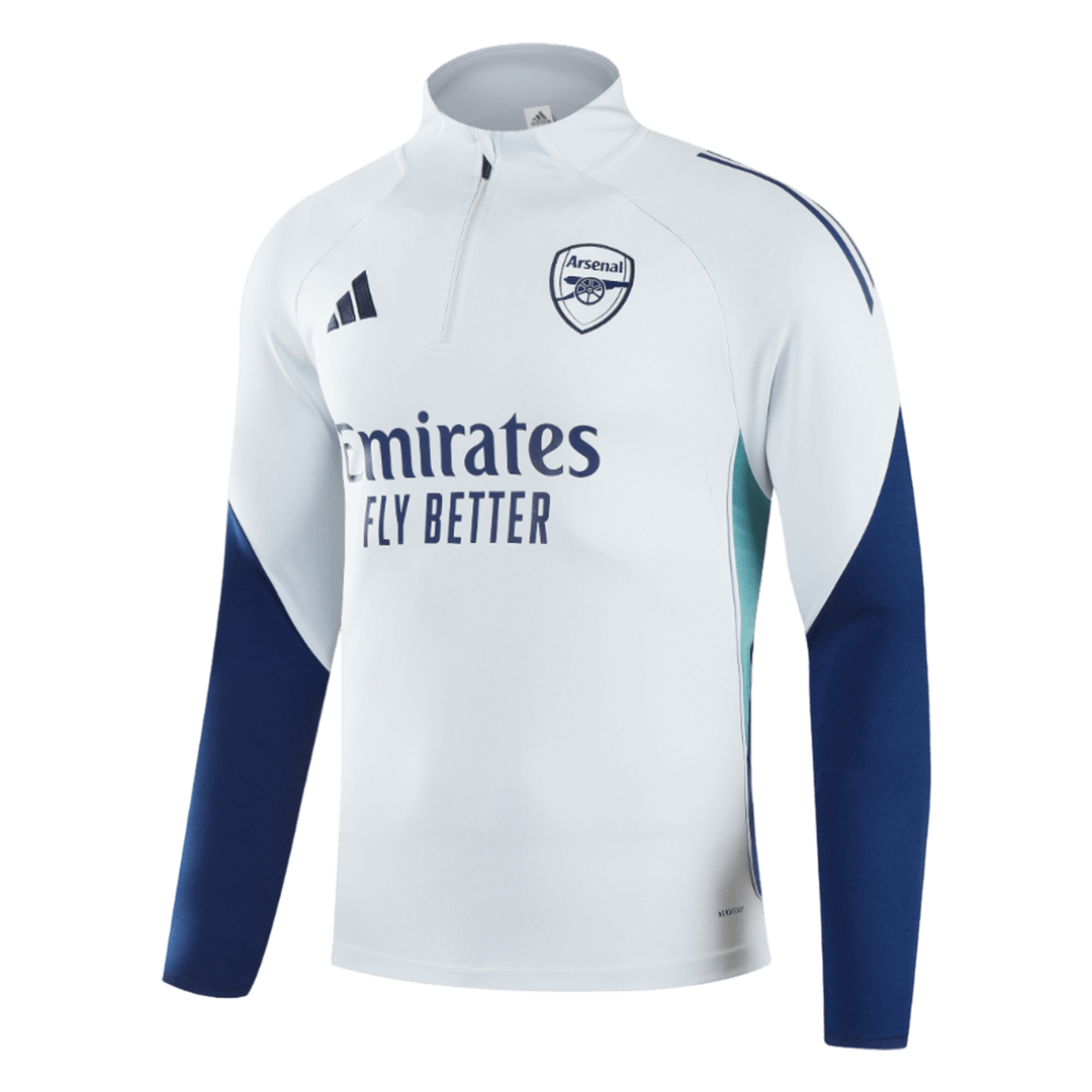 Arsenal Sweatshirt Kit 2025/26 - White (Top+Pants) - gojersey