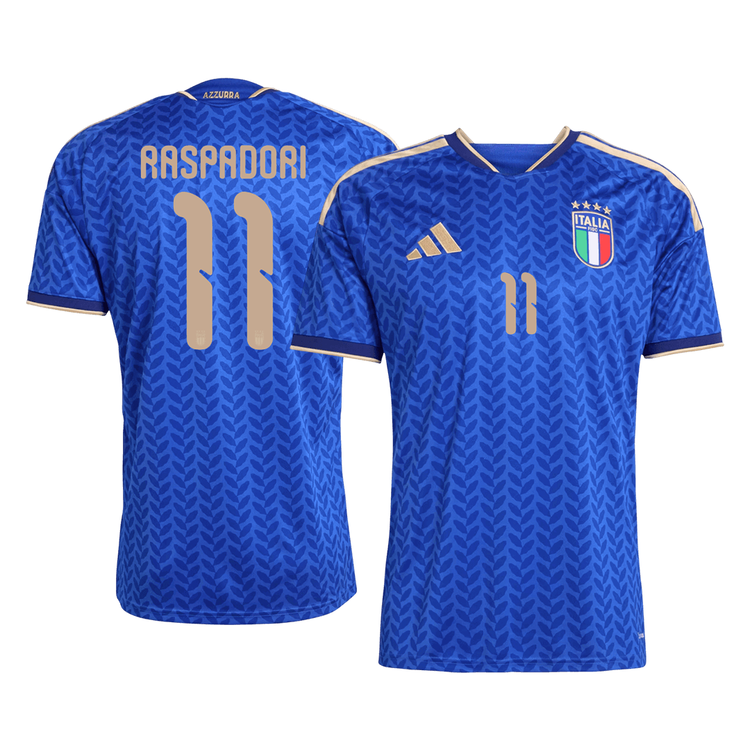 RASPADORI #11 Italy Home Soccer Jersey World Cup 2026 Blue - gojersey