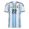 L.MARTÍNEZ #22 Argentina Home Soccer Jersey World Cup 2026 Blue&White - gojersey