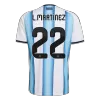 L.MARTÍNEZ #22 Argentina Home Soccer Jersey World Cup 2026 Blue&White - gojersey