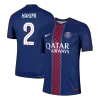 HAKIMI #2 Authentic PSG Home Soccer Jersey 2025/26 Navy - gojersey