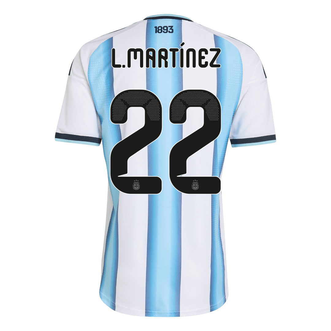 Argentina L.MARTÍNEZ #22 Home Soccer Jersey Authentic 2026 - gojersey