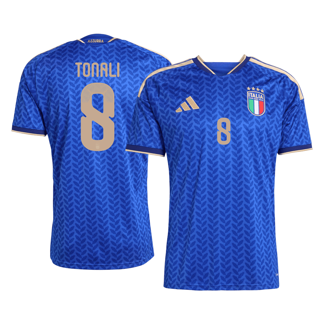 TONALI #8 Italy Home Soccer Jersey World Cup 2026 Blue - gojersey