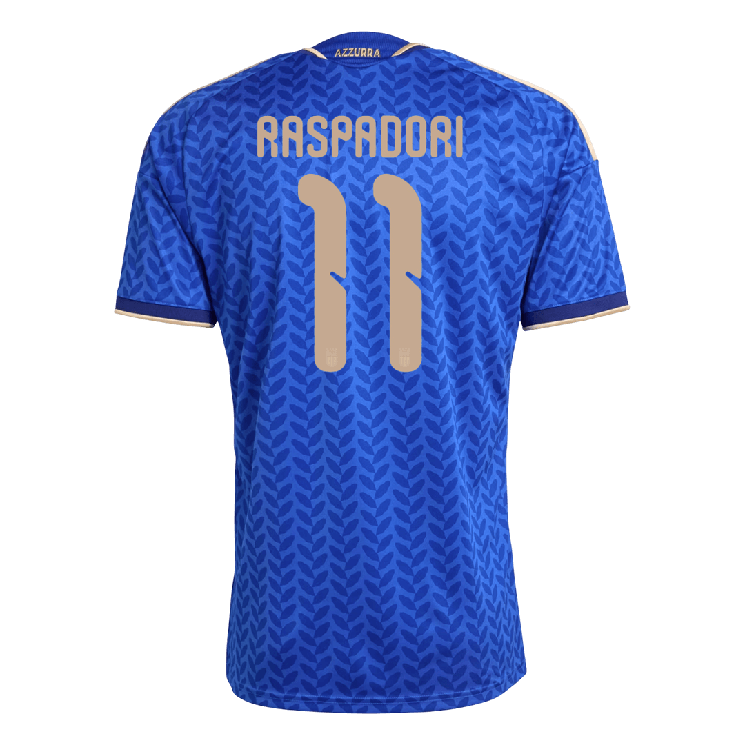 RASPADORI #11 Italy Home Soccer Jersey World Cup 2026 Blue - gojersey
