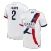 HAKIMI #2 Authentic PSG Away Soccer Jersey 25/26 White - gojersey