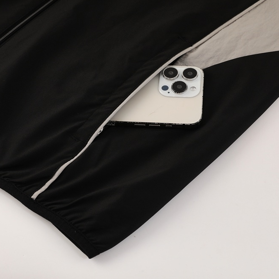 25/26 Newcastle United Windbreaker Jacket Black - gojersey