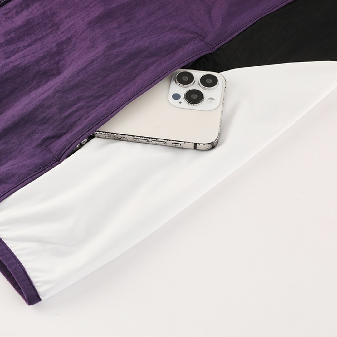 25/26 Manchester United Windbreaker Jacket Purple - gojersey