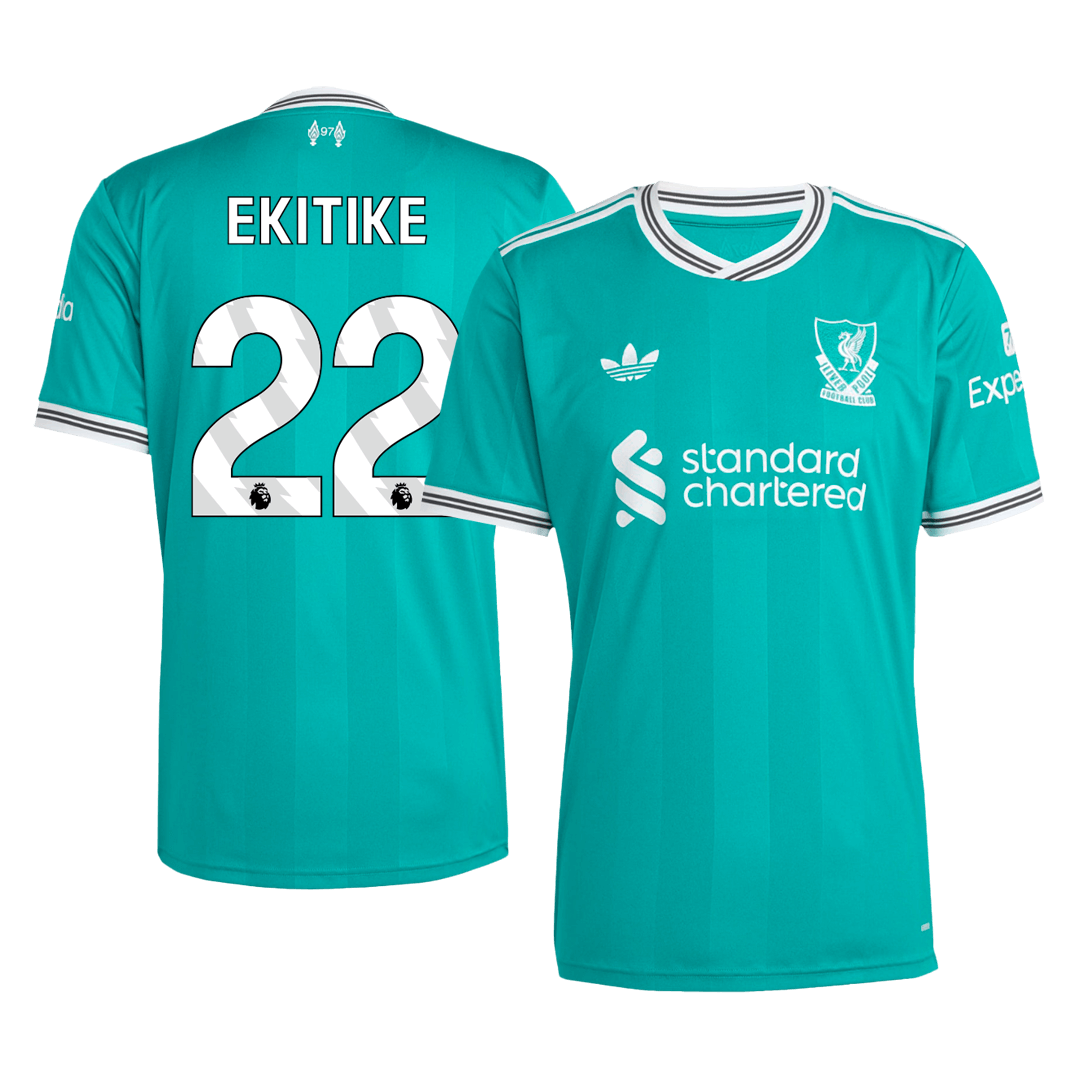 Liverpool EKITIKE #22 Third Away Soccer Jersey 2025/26 - gojersey