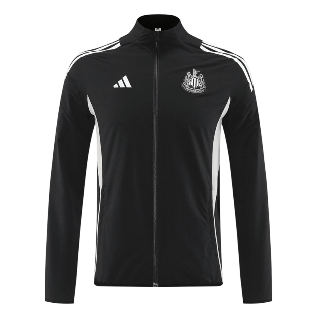 25/26 Newcastle United Windbreaker Jacket Black - gojersey