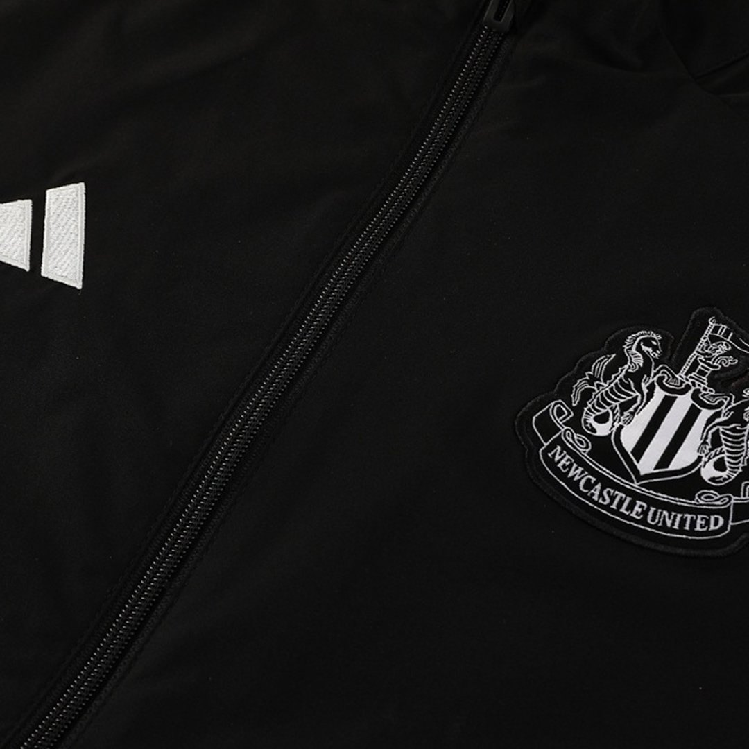 25/26 Newcastle United Windbreaker Jacket Black - gojersey