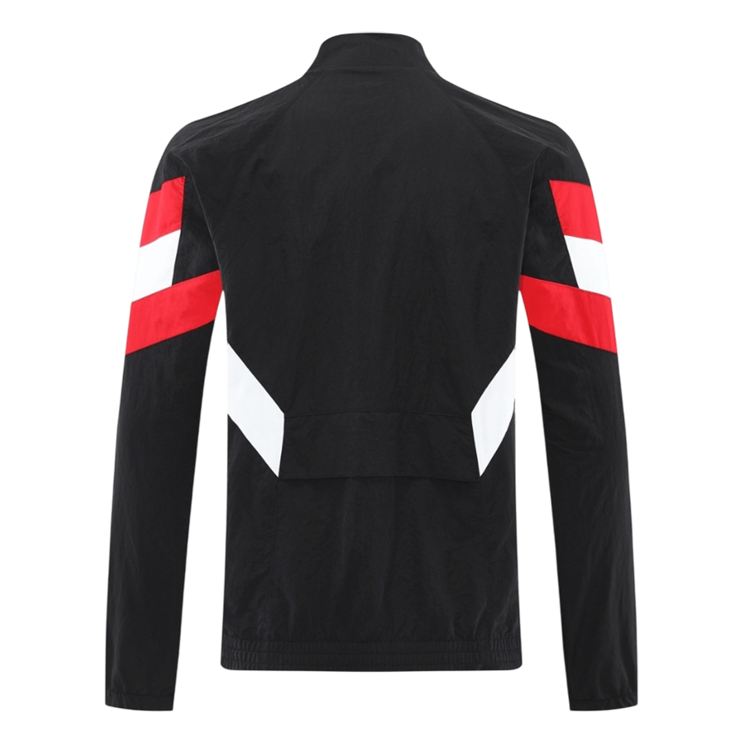 25/26 Manchester United Windbreaker Jacket Black - gojersey