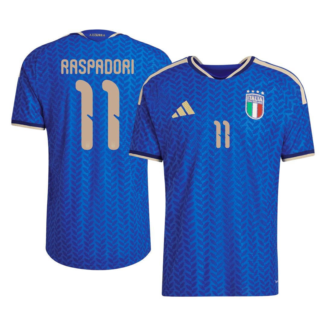 Italy RASPADORI #11 Home Soccer Jersey Authentic 2026 - gojersey
