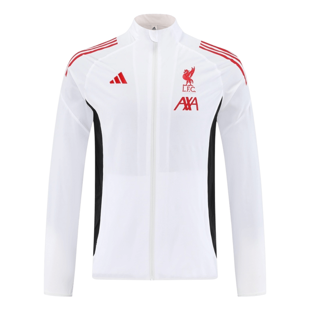 25/26 Liverpool Windbreaker Jacket White - gojersey