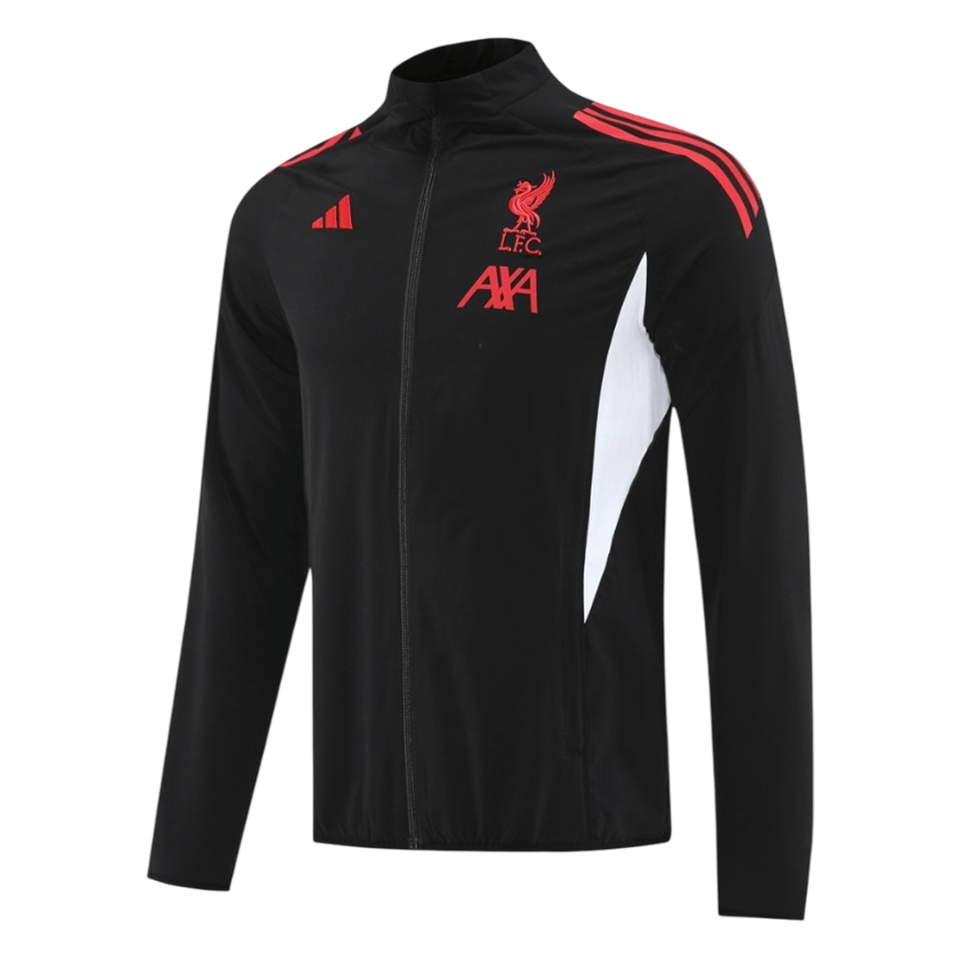 25/26 Liverpool Windbreaker Jacket Black - gojersey