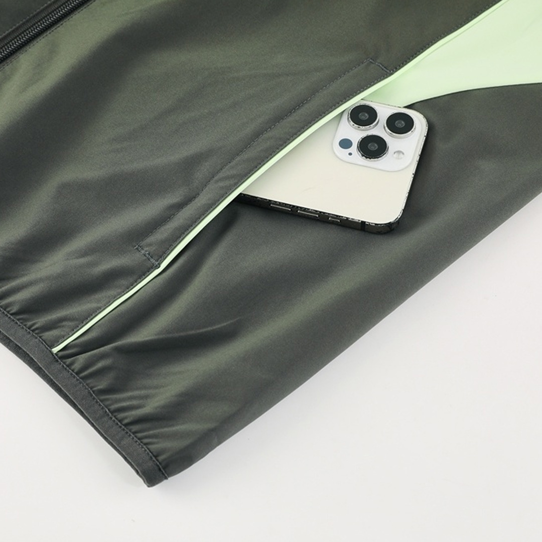 25/26 Real Madrid Training Tracksuit Jacket Green - gojersey