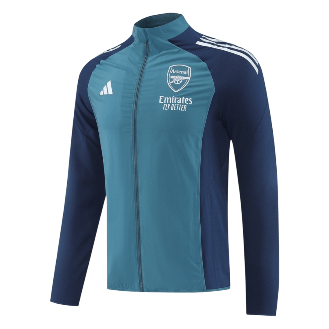 25/26 Arsenal Windbreaker Jacket Blue - gojersey