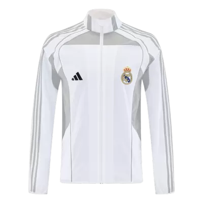 25/26 Real Madrid Windbreaker Jacket White - gojersey