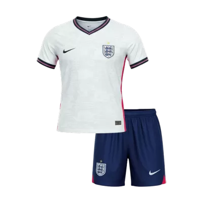Kid's England Home Soccer Jersey Kit(Jersey+Shorts) World Cup 2026 White - gojersey