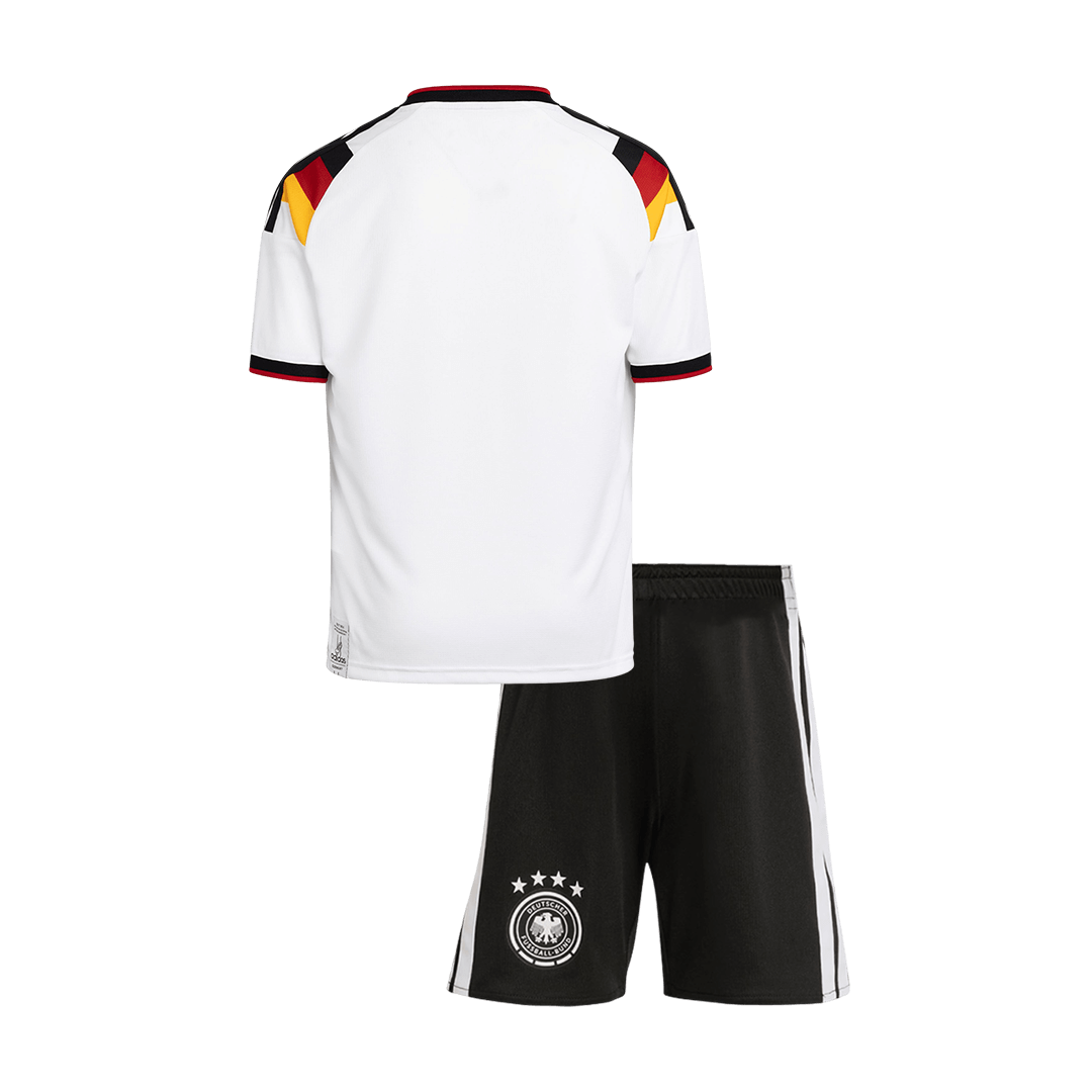 Kid's Germany Home Soccer Jersey Kit(Jersey+Shorts) World Cup 2026 White - gojersey