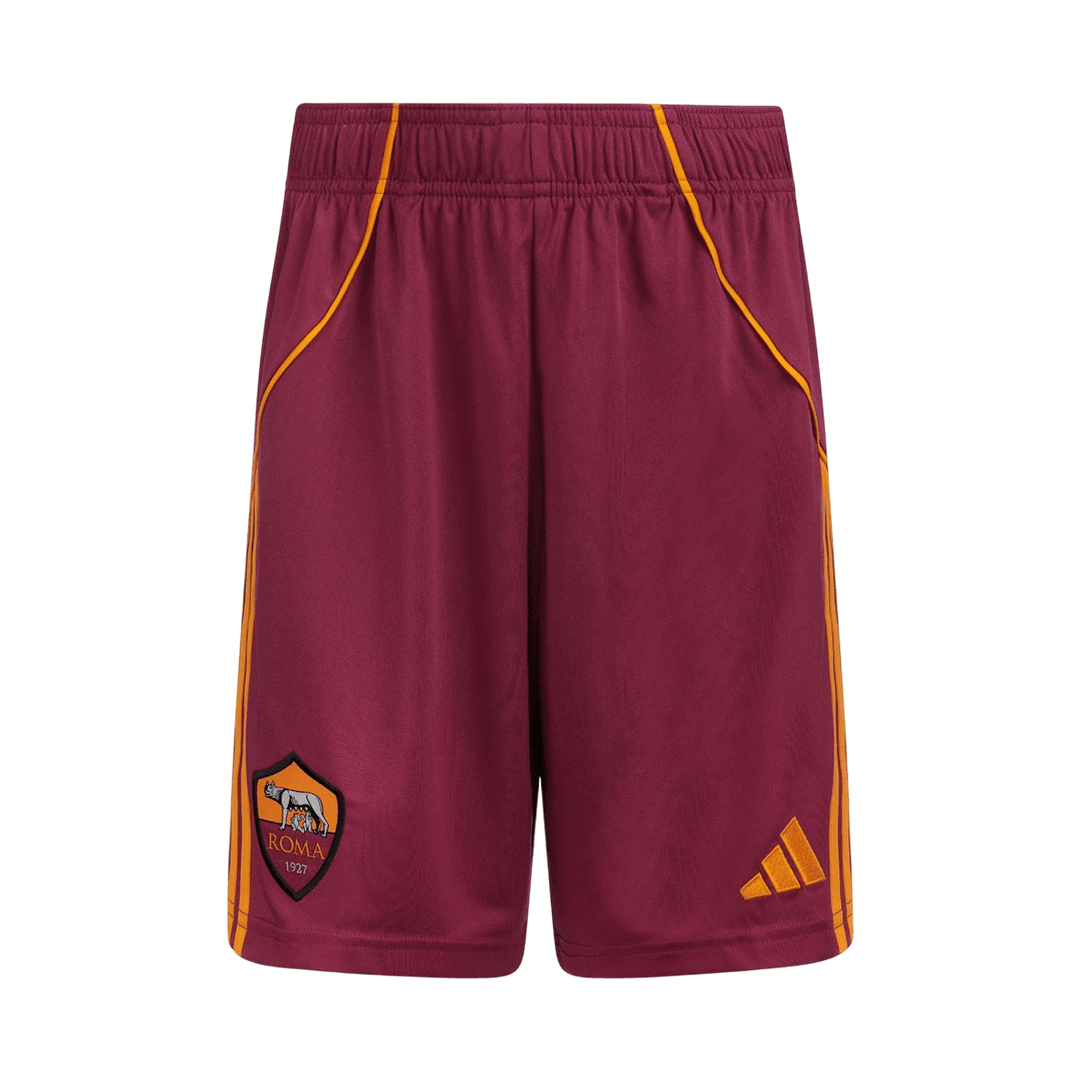 Roma Home Soccer Shorts 2025/26 - gojersey