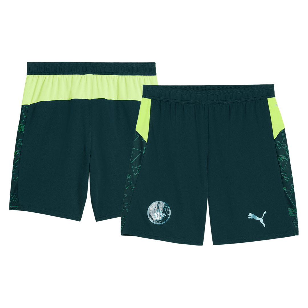Manchester City Fourth Away Soccer Shorts 2025/26 - gojersey