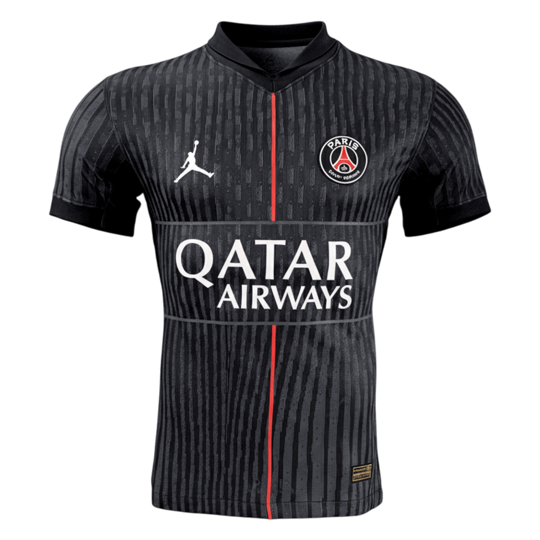 Player Version PSG Fourth Soccer Jersey 25/26 Black - gojersey