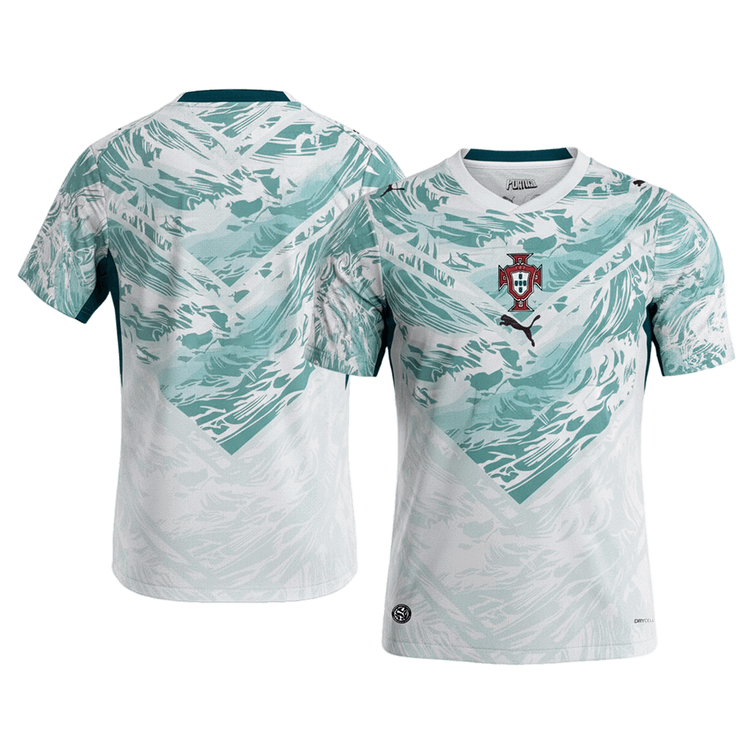 Portugal Away Soccer Jersey World Cup 2026 White&Green - gojersey
