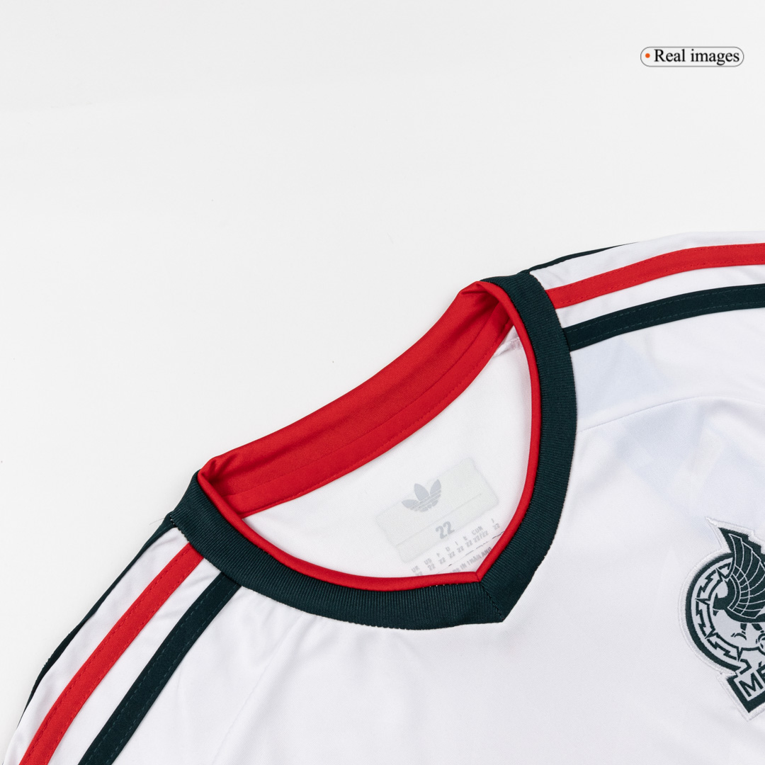 Kid's Mexico Away Soccer Jersey Kit(Jersey+Shorts) World Cup 2026 White - gojersey