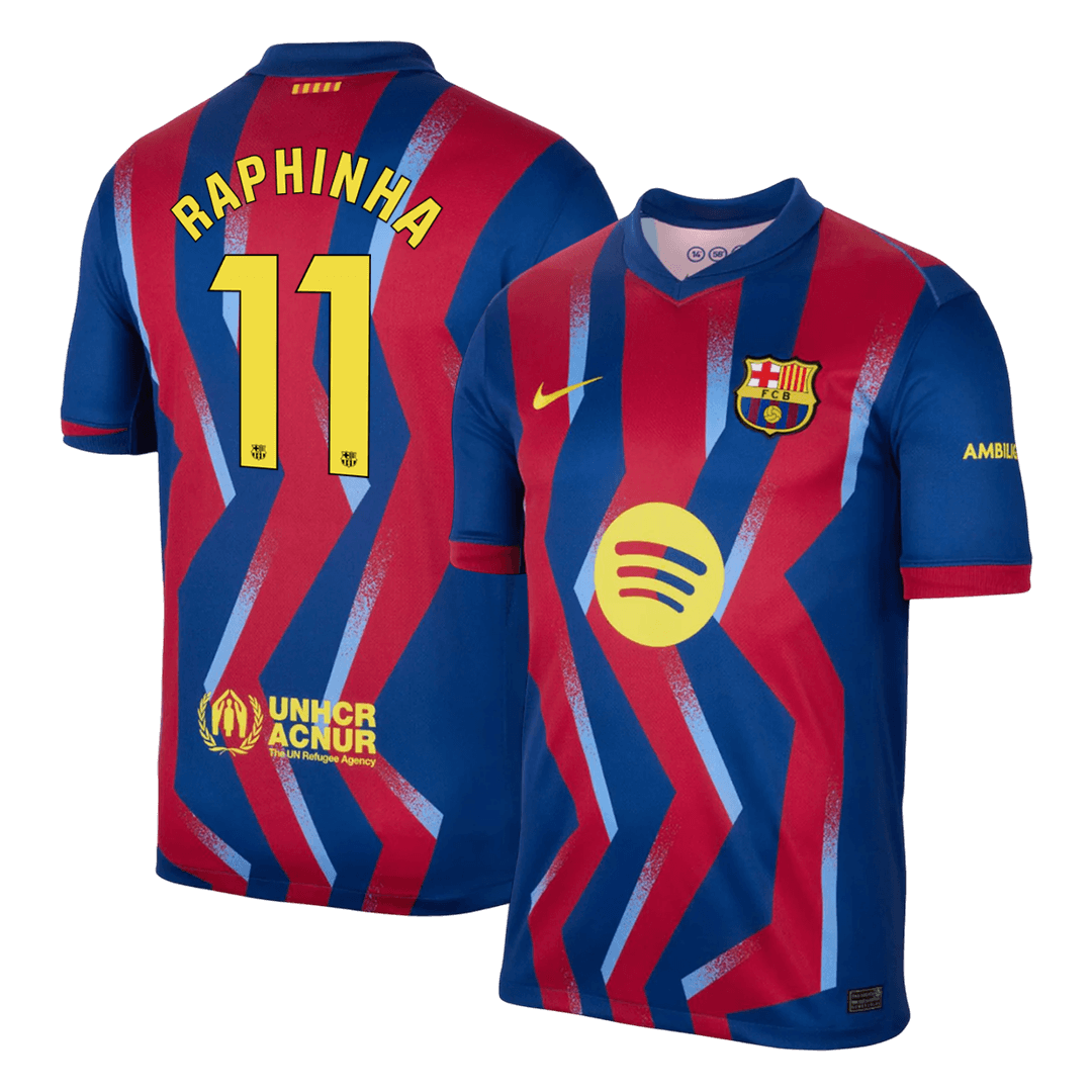 Barcelona RAPHINHA #11 Fourth Away Soccer Jersey 2025/26 - gojersey