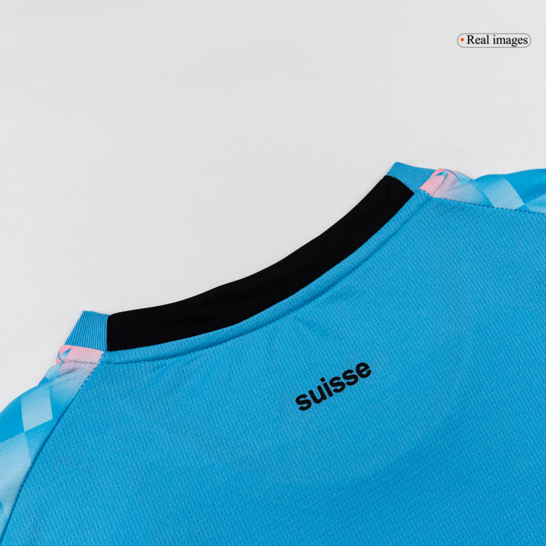 Switzerland Away Soccer Jersey World Cup 2026 Blue - gojersey