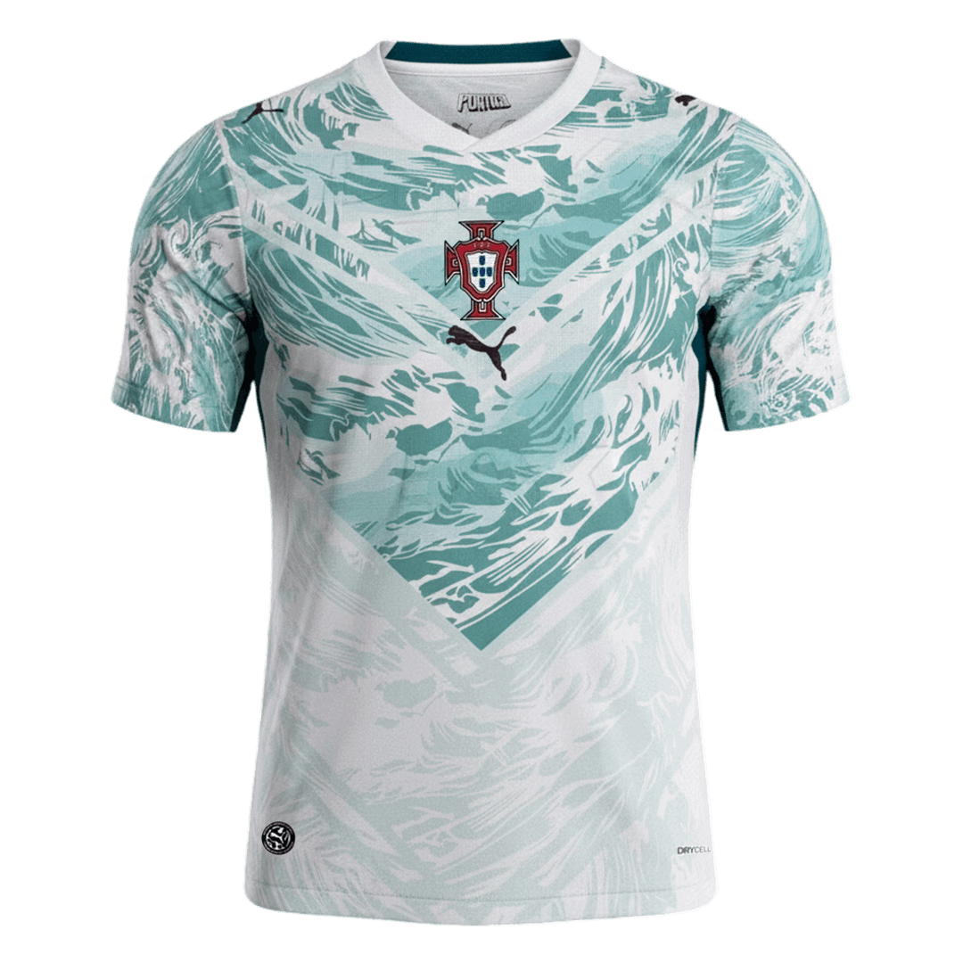 Portugal Away Soccer Jersey World Cup 2026 White&Green - gojersey