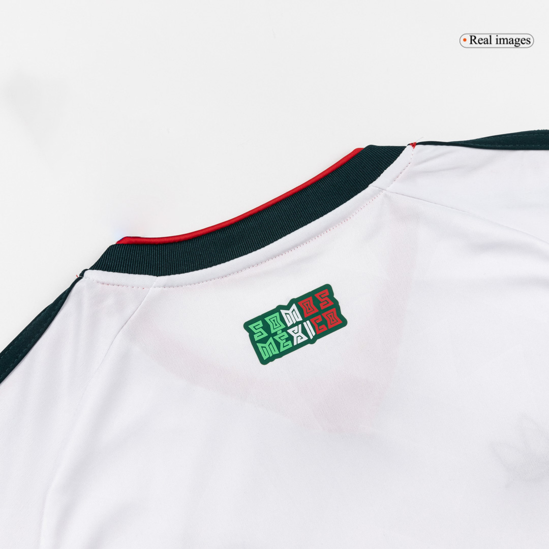 Kid's Mexico Away Soccer Jersey Kit(Jersey+Shorts) World Cup 2026 White - gojersey