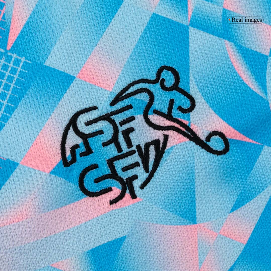 Switzerland Away Soccer Jersey World Cup 2026 Blue - gojersey