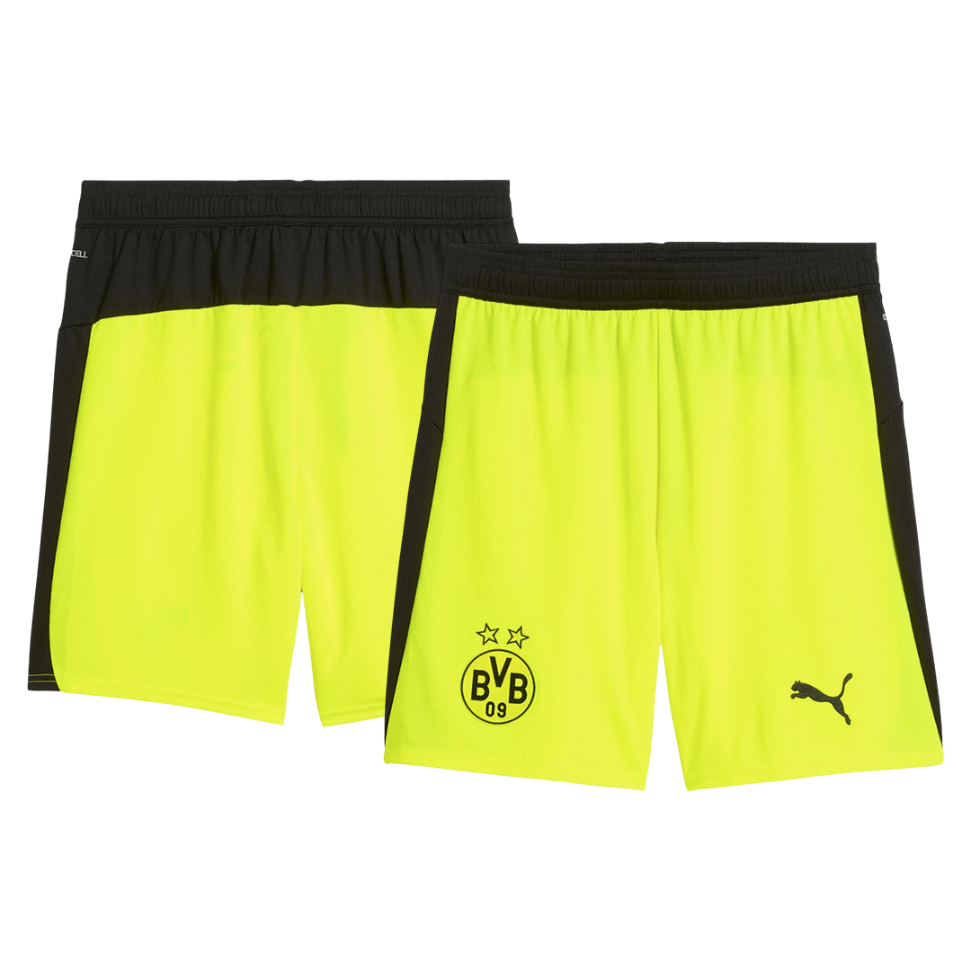 Dortmund Away Soccer Shorts 2025/26 - gojersey