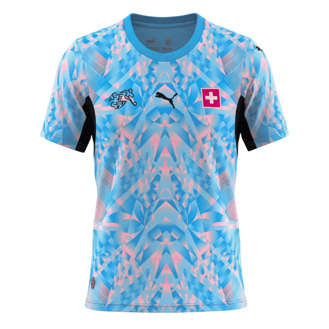 Switzerland Away Soccer Jersey World Cup 2026 Blue - gojersey