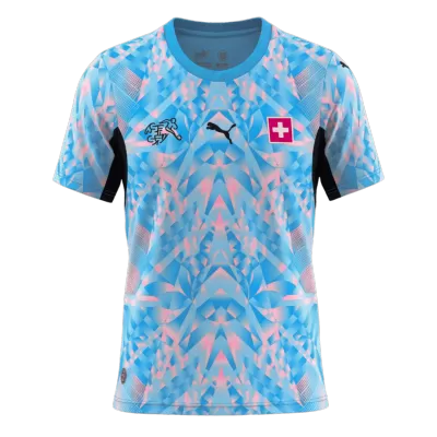 Switzerland Away Soccer Jersey World Cup 2026 Blue - gojersey