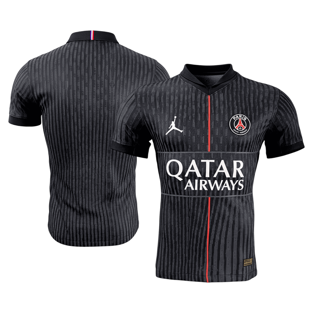 Player Version PSG Fourth Soccer Jersey 25/26 Black - gojersey