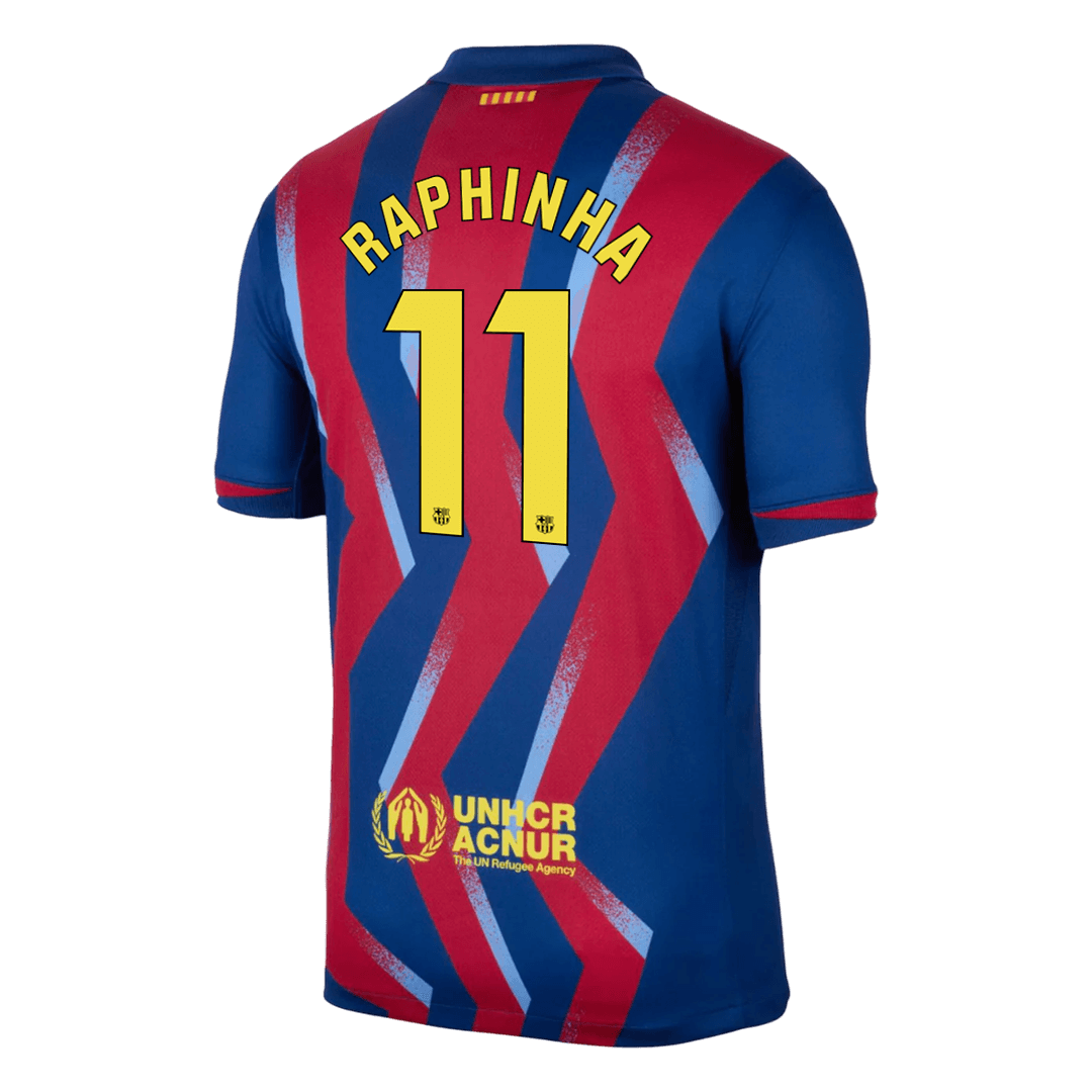 Barcelona RAPHINHA #11 Fourth Away Soccer Jersey 2025/26 - gojersey