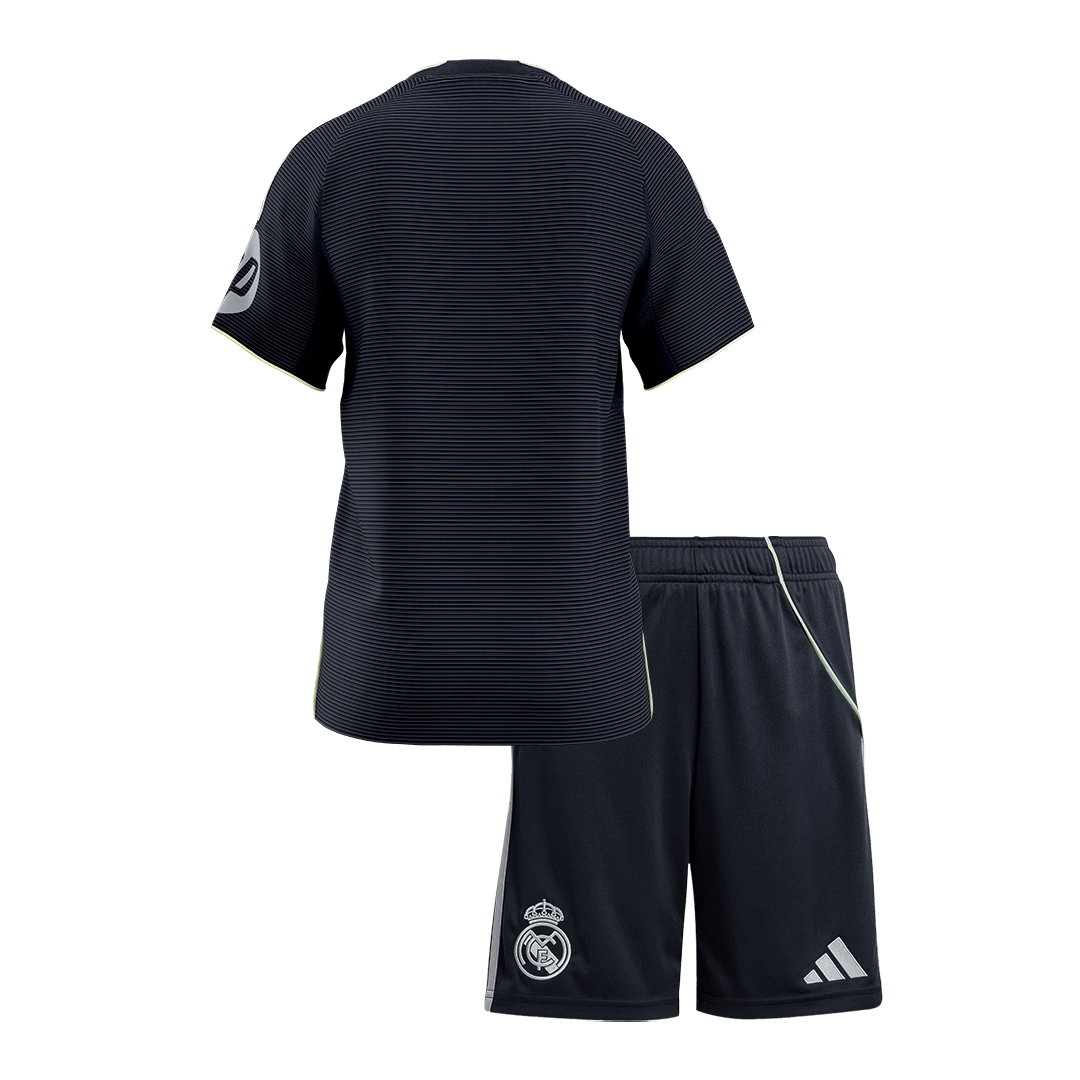 Real Madrid Away Soccer Jersey Kit 2025/26 Kids(Jersey+Shorts) - gojersey