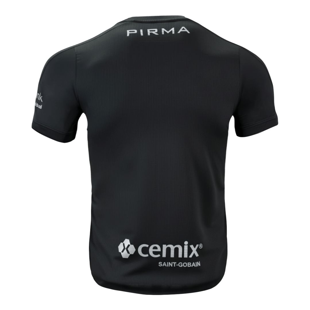 Player Version Cruz Azul Third Soccer Jersey 25/26 Black - gojersey