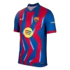 Player Version Barcelona Fourth Soccer Jersey 25/26 Red&Blue - gojersey