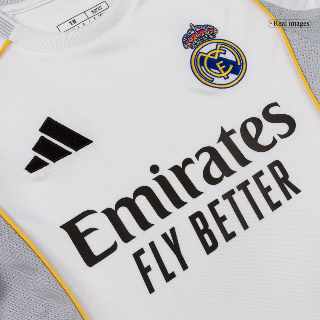 Real Madrid Home Soccer Jersey Kit 2025/26 Kids(Jersey+Shorts) - gojersey