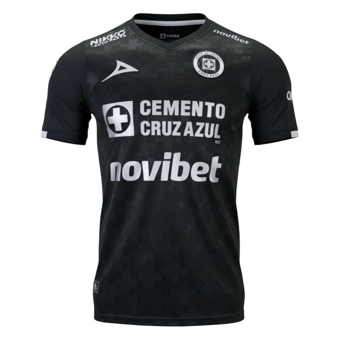 Player Version Cruz Azul Third Soccer Jersey 25/26 Black - gojersey